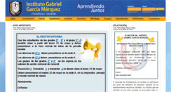 Desktop Screenshot of colgarciamarquez.com