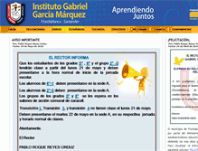 Tablet Screenshot of colgarciamarquez.com